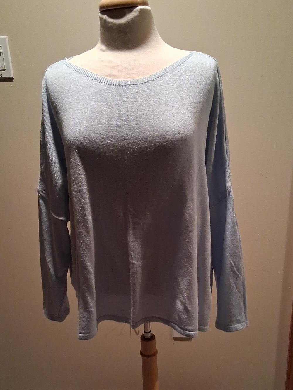 Light Blue Women's Boatneck Sweater